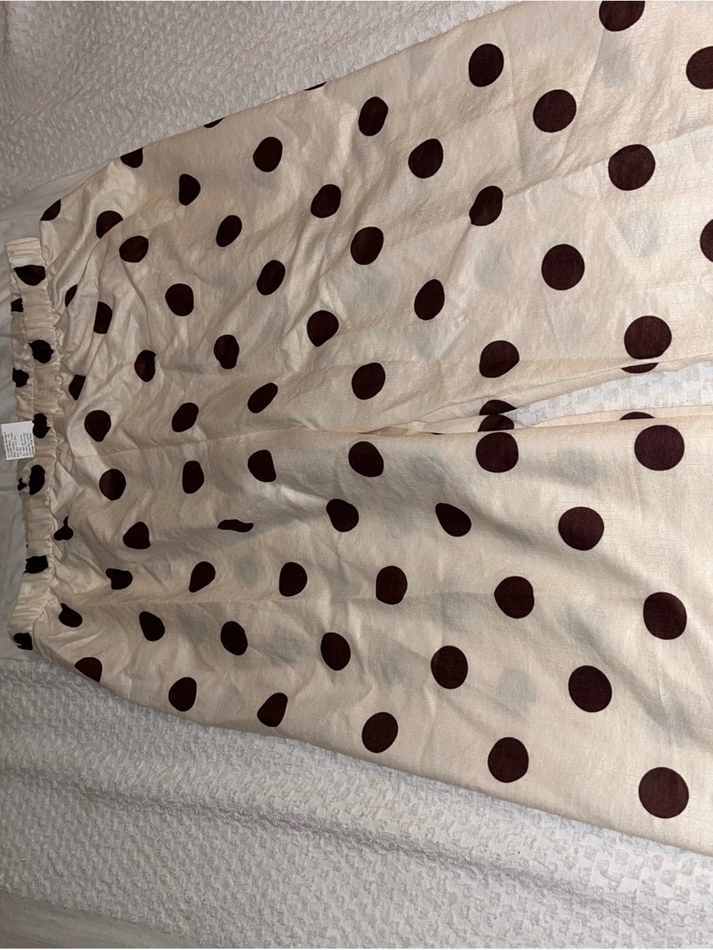 Women Wilde- leg polka- dot pajamas pants